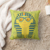 サングラス付きグリーンキングタット クッション (ブランケット)
