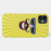 サングラス付きサニー顔 Case-Mate iPhoneケース (裏面(横))