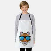 サングラス付きタイガー エプロン (着用した状態)
