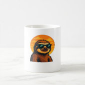 サングラス付きチルスロッス – レトロサンセットビベスC コーヒーマグカップ (中央)