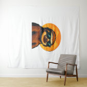 サングラス付きチルスロッス – レトロサンセットビベスC タペストリー (インサイチュ(横))