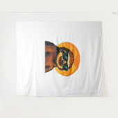 サングラス付きチルスロッス – レトロサンセットビベスC タペストリー (正面(横))