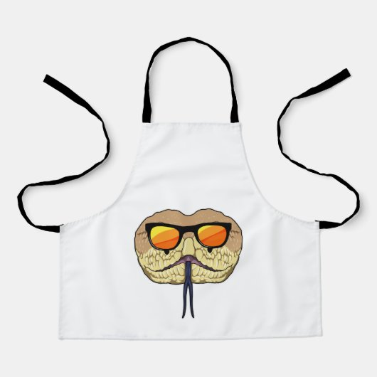 サングラス付きヘビ エプロン (正面)