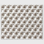 サングラス付きヘレフォード牛 ラッピングペーパー (フラット)