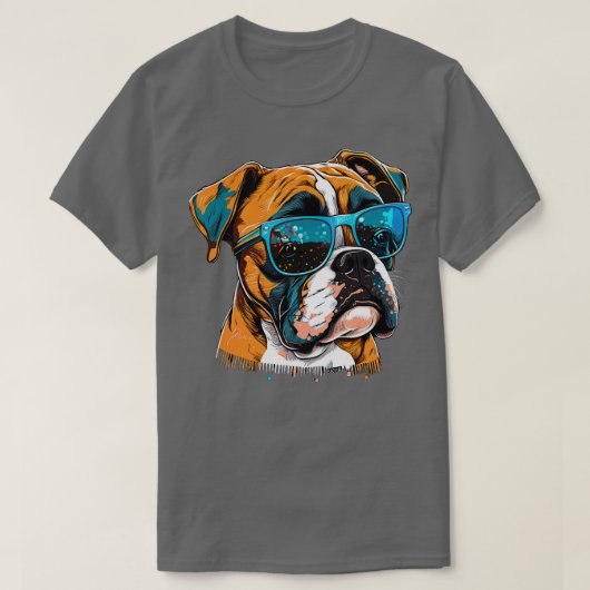 サングラス付きボクサー6 Tシャツ (デザイン正面)