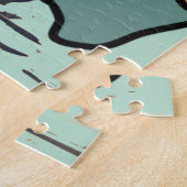 サングラス付きミニマリストピザクラシックホテル ジグソーパズル (側面)