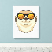 サングラス付きメルカット キャンバスプリント (インサイチュ (ウッドフロア))