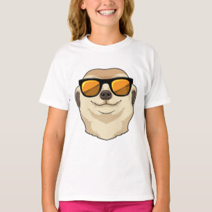 サングラス付きメルカット Tシャツ