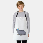 サングラス付きモグラ エプロン (着用した状態)