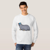 サングラス付きモグラ Tシャツ (正面フル)