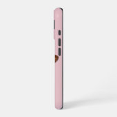 サングラス付き明るい牛 iPhone 16ケース (左側面)