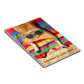 サングラス付き犬お尻 ノートブック (右側)