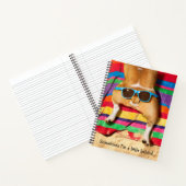 サングラス付き犬お尻 ノートブック (内部)