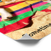 サングラス付き犬お尻 ポスター (角)