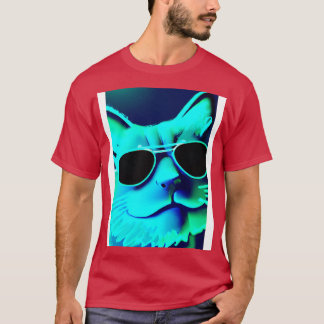 サングラス付き猫6 Tシャツ