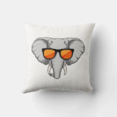 サングラス付き象 クッション (裏面)