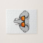 サングラス付き象 ジグソーパズル (横)