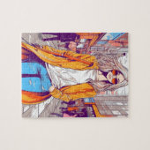 サングラス付き通り ジグソーパズル (横)