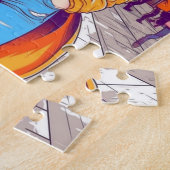 サングラス付き通り ジグソーパズル (側面)