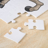 サングラス付き馬 ジグソーパズル (側面)