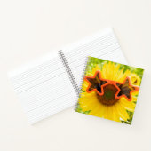 サングラス付き黄色のひまわり ノートブック (内部)