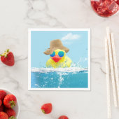 サングラス入りイエローアヒル スタンダードカクテルナプキン (インサイチュ)