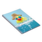 サングラス入りイエローアヒル ノートブック (右側)