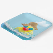 サングラス入りイエローアヒル ペーパープレート (傾斜あり)