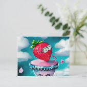 サングラス入りイチゴ ポストカード (スタンド正面)