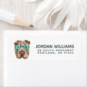 サングラス入りシャーペイ |名前の追加 ラベル (インサイチュ)