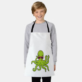 サングラス入りタコ エプロン (着用した状態)