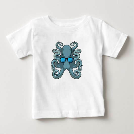 サングラス入りタコ ベビーTシャツ (正面)