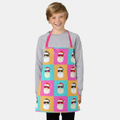 サングラス入りネオンサンカッコいいタカラフルン エプロン (着用した状態)