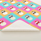 サングラス入りネオンサンカッコいいタカラフルン シェルパブランケット (3/4)