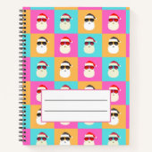 サングラス入りネオンサンカラフルタカッコいいン ノートブック (正面)