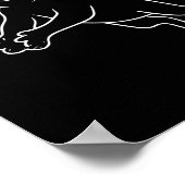 サングラス入りバレーボール猫 ポスター (角)