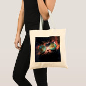 サングラス入りミニマル猫宇宙 トートバッグ (正面(商品))
