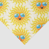 サングラス入り夏の太陽の漫画 薄葉紙 (詳細)