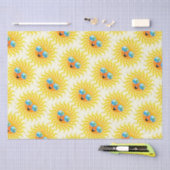 サングラス入り夏の太陽の漫画 薄葉紙 (クラフト)