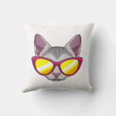 サングラス入り猫 クッション (裏面)