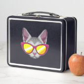 サングラス入り猫 メタルランチボックス (インサイチュ)