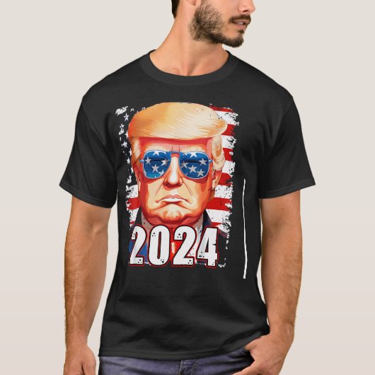 サングラス姿のトランプ Tシャツ (正面)