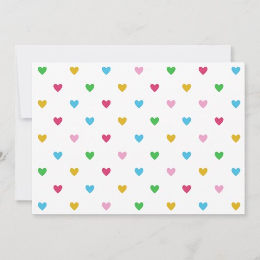 サングラス姿のラマ,誕生日パーティーの招待 招待状 (裏面)