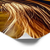 サングラス山の反射の美しい女性 ポスター (コーナー)