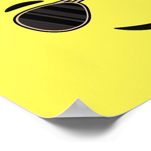 サングラス絵文字 ポスター (角)