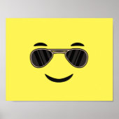 サングラス絵文字 ポスター (正面)