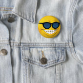 サングラス顔ボタン 缶バッジ (インサイチュ)