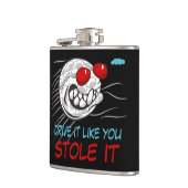 サングラス飛んでいるブラック付きゴルフボール フラスク (左)