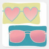 サングラス1足 スクエアシール (正面)