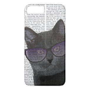 サングラス2を持つ黒猫 iPhone 8 PLUS/7 PLUSケース